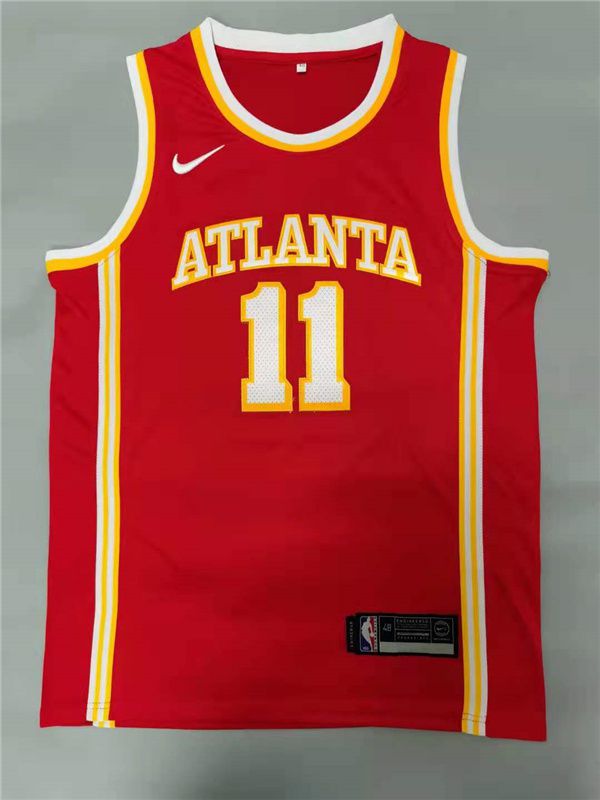 Men Atlanta Hawks #11 Young Red 2021 Nike Game NBA Jersey